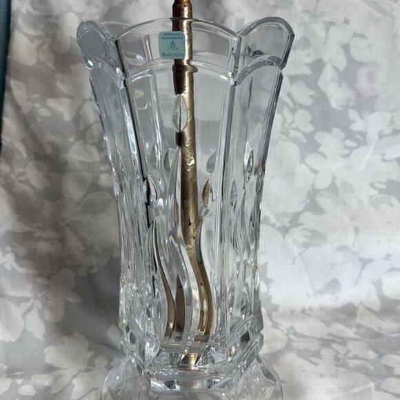 Elegant Lead Crystal Candle Holder 12” tall - Picture 1 of 9